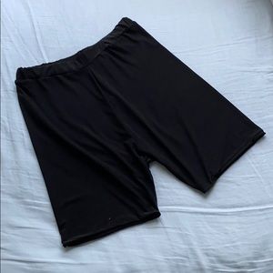 PRETTYLITTLETHING Black Biker Shorts